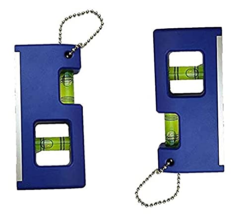 Inditrustinditrust Pack of 2 Mini Spirit Level Magnetic Spirit level 4inch Magnetic Carpenter's Level (10 cm)