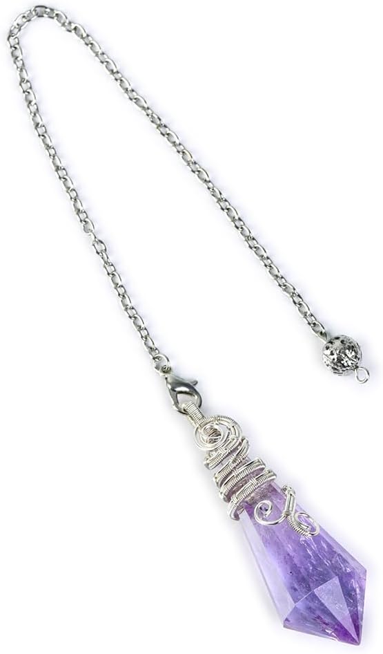 WGQJJEVQ Crystal Pendulum Dowsing Divination Scrying