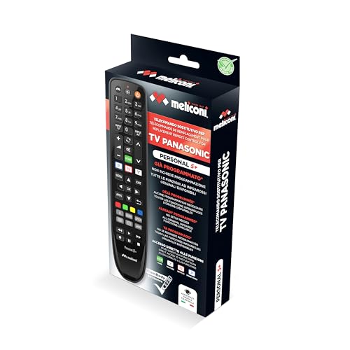 Meliconi Gumbody Personal 5+, Telecomando per TV PANASONIC, sostituisce il telecomando originale. Già preprogrammato. Corpo in gomma antishock. Supporto web e assistenza telefonica specializzata - 6