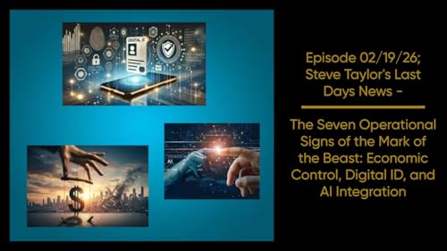 Episode 02/19/26; Steve Taylor&rsquo;s Last Days News &ndash; The Seven Operational Signs of the Mark of the Beast: Economic Control, Digital ID, and AI Integration
