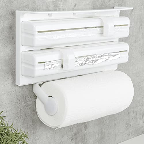 Soporte para rollo de pared blanco para ahorrar espacio 2