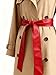 Women Leather Sash for Dress Coat Wrap PU Waist Fashion Belt Tie Size 69X1.57inch (Red)
