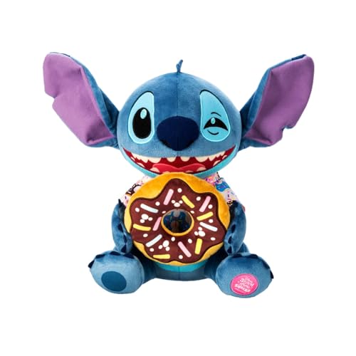 Peluche Stitch Attacks Snacks Beignet Disney Store de 30 cm