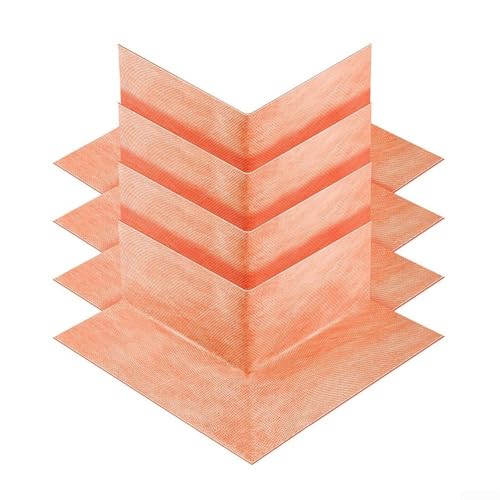 Honseadek Membrana de ducha de esquina impermeable, membrana de ducha de esquina impermeable sin costuras para baño, baño de vapor, tina, paredes y alrededores (4 piezas exteriores)