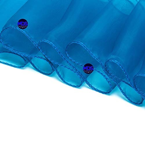 Mds Pack Of 50 Organza Chair Sash Bow Sashes For Wedding And Events Supplies Party Decoration Chair Cover Sash - Dark Teal #TOP4