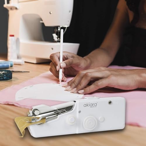 Image of Electric Handy Stitch Handheld Sewing Machine for Emergency Stitching | Mini hand Sewing Machine Stapler style Home Tailoring | Hand Machine
