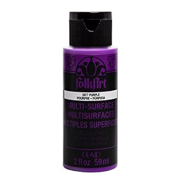 Plaid FolkArt Multi-Surface Paint | Colours Listed 59ml (2oz) Neon Purple