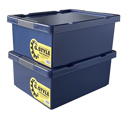 �p���}�[�g T-world G.STYLE �R���e�iL 11L �l�C�r�[ 2�Z�b�g 091587 28.1×37×H15.5cm
