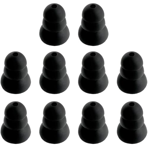 TENNMAK Cuscinetti a tripla flangia per auricolari ISOtunes PRO/Sport Advance BT/PRO Aware/Wired & Plugfones Liberate 2.0/Guardian/Guardian Plus/FreeReign VL/Protector VL/Protector Plus VL, confezione