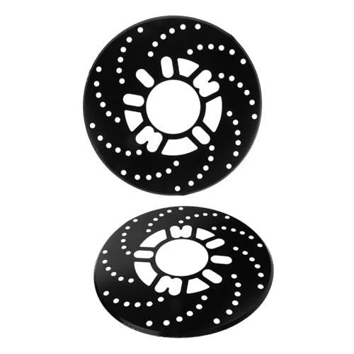 ULTECHNOVO 1 par de cubrediscos de freno de aleación de aluminio para coche, diseño único y fácil instalación para mejorar el aspecto del vehículo, compatible con varios modelos