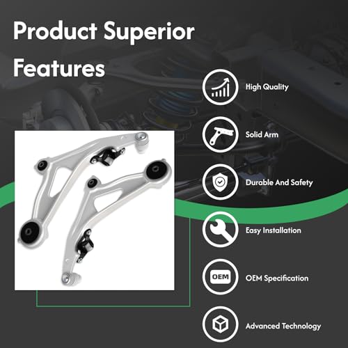 Torsiva 2PCS Front Right Left Lower Control Arm for Infiniti 2013 JX35, 2014 2015 2016 2017 2018 2019 2020 2021 2022 QX60, for Nissan 2013-2020 Pathfinder #OE CMS301217 CMS301218 K623063 K623064 by Torsiva - Used condition - Image 3
