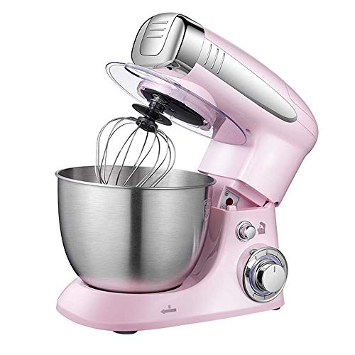 1000W Küchenmaschine Kneter Kneter Edelstahlbehälter 4 Liter Einstellbar 6 Geschwindigkeiten Inklusive Haken für Kneter und Schneebesen für Brotkuchen