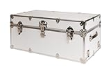 SecureOnCampus College Dorm Storage Trunks/Footlockers Small - White