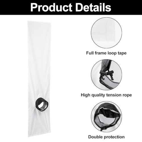 Kit de ventilación para ventanas de aire acondicionado portátil universal y resistente 6