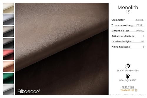 ALTDECOR Ecksofa mit Schlaffunktion und Bettkasten Corner Sofa Bett Eckcouch Couch L-Form Schlafcouch Ausziehbar Wohnlandschaft Schlafsofa Cauchsofa Cloud-L 289x180x40 Braun – Bild 6