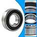 Dijedev 6205 2RS Ball Bearings, 25mm x 52mm x 15mm Bearing Steel and Double Rubber Sealed Miniature Deep Groove Ball Bearings for Motor