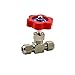UTEYEEW 1pcs Ball Balve 6mm 8mm 10mm 12mm Pipe Orange Plastic Handle Metal High Pressure Durable Tube Needle Type Globe Valve (Specification : 6mm)