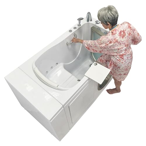 Ella Royal 32"x52" Acrylic Hydro Massage Walk-In Bathtub with Right Inward Swing Door, 5 Piece Fast Fill Faucet, 2" Dual Drain - Image 4