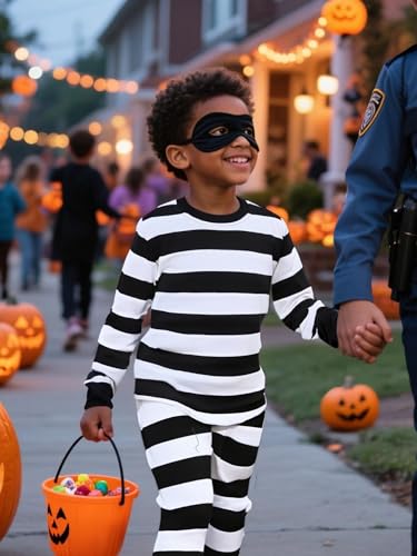 A&J DESIGN Pure Cotton Striped Pjs for 2-14 Years Kids, 2-Piece Pajamas Set.3