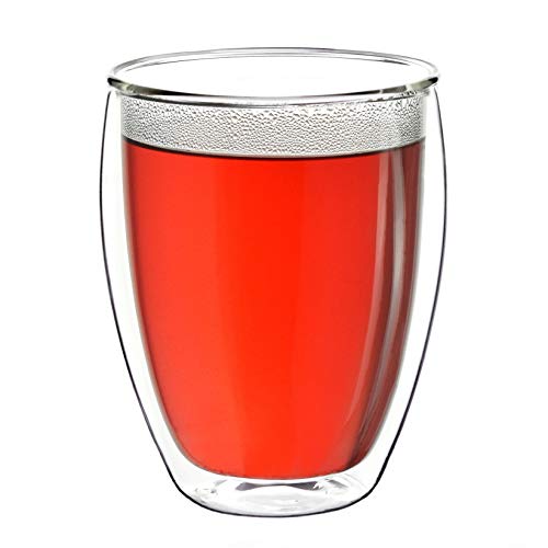 Creano Tazas de capuchino de doble pared 250ml "DG-Hoch", vaso térmico grande de doble pared de vidrio borosilicato, vasos de café, té, latte Set 01: 2x 250ml 2 piezas (paquete de 1) - Imagen 8