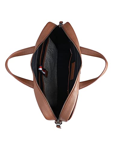 Image of Tommy Hilfiger Galveston Men Leather Business Case Tan