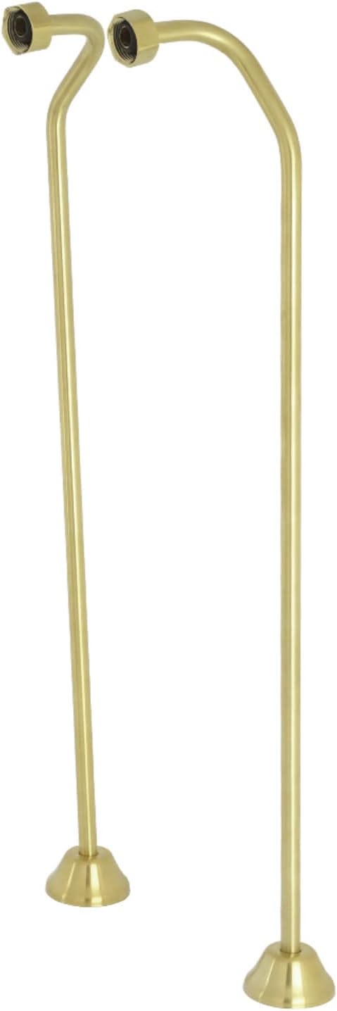 Kingston Brass CC477 Double Offset Bath Supply, Brushed Brass