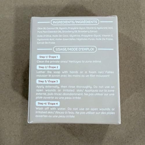Muun Yoni Soap Bar - Pack 3 Strawberry pH Balance Natural Ingredients - Gentle Cleansing Formula Eliminates Odor Vaginal Health - Feminine Wash - Image 7