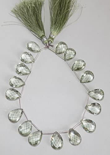 Améthyste verte poire facettée LKBEADS, idéal pour créer vos bijoux d'été