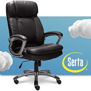 Serta Faux Big & Tall Executive Office Chair High Back All Day Comfort