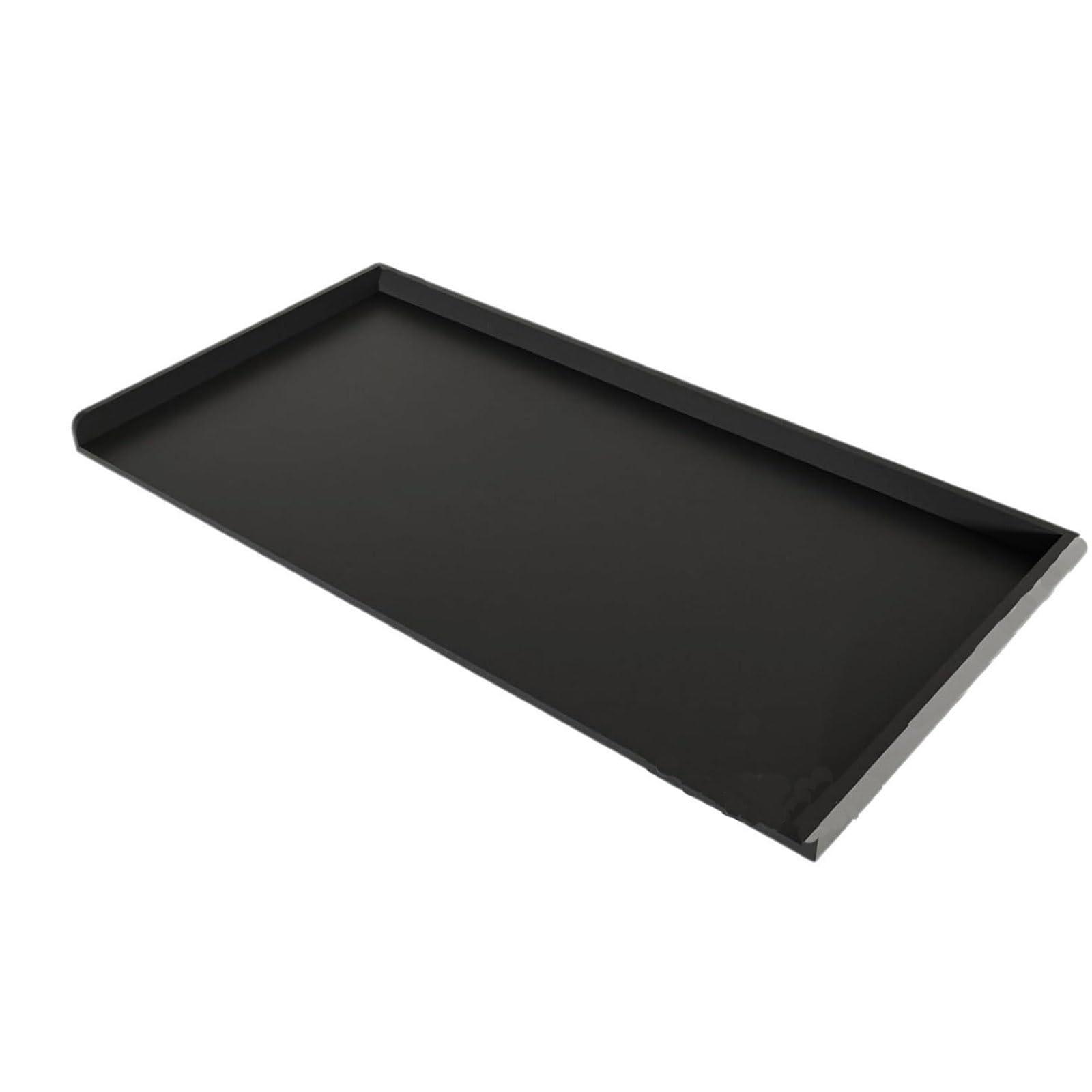 TEENKON Washer Dryer Countertop, Wood Covers for Washer and Dryer Top, Black Laundry Tabletop Shelf, Countertop with Edge Rails, Laundry Topper for Home (54 x 27.5 x 2.6 inches)