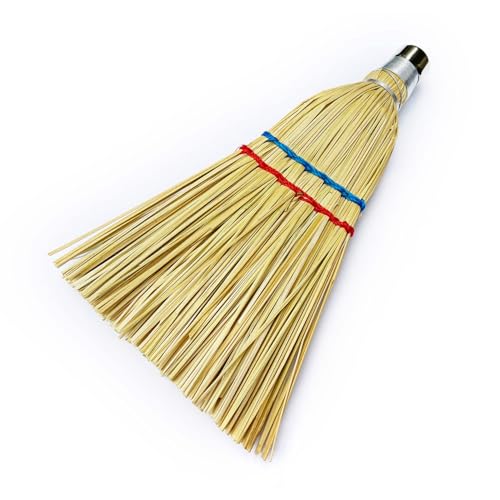 Strohbesen mit Holzstiel ohne Stiel zum aufhängen Handfeger Kehrbesen Hexenbesen Zimmerbesen Besen Feger L28xB14cm – Bild 4