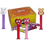 Pez Valentines Day Candy Dispenser Gift Set - Valentine's Day Heart, Silly Heart, Love Teddy Bear...