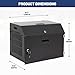 biosp 12-Device Portable Charging Station with Lock for Tablets, iPads, Chromebooks, Locking Laptop Storage Box, Lockable Cabinet with Cable Management for Classroom, Office, Black