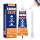 120 ml Textilkleber, Stoffkleber Textilkleber Waschmaschinenfest, Textilkleber Extra Stark, Permanenter Transparenter Waschbarer Textilkleber für Stoffe, Kleidung