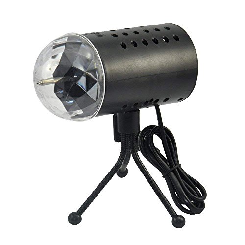 Disco Lights, Switti Sound Activated 6W Disco Ball Lights(Remove Lampshade) Upgraded 6 Colours, 7 Modes Remote Control RGBYWP Party Lights Night Light, Rotating LED Stage Light for Birthday Party Room