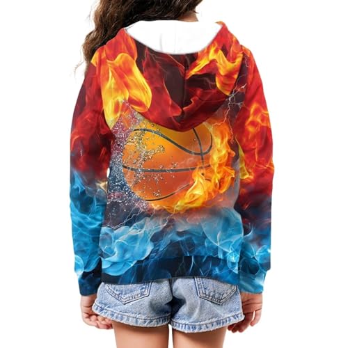 Image of Biyejit Kids Novelty 3D Graphic Printed Hooded Sweatshirt Boys Girls Zip Up Hoodies Age 6-16 Years