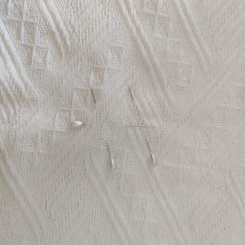 200 Pcs Pearl Head Pins, White Boutonniere Pin, Teardrop Pearl Sewing Pin, 2.1in Corsage Pins for Sewing, Wedding, Craft