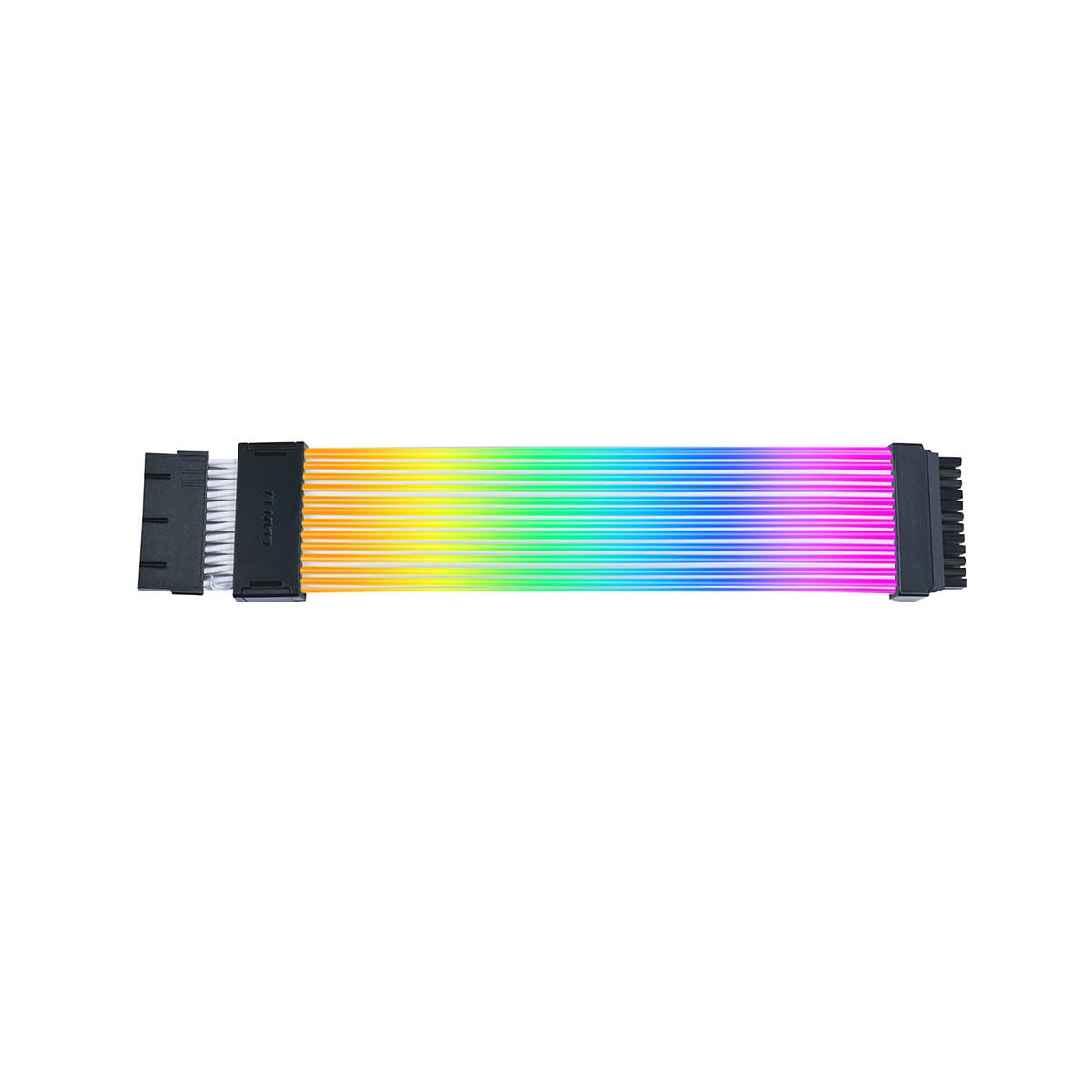 Lian Li Strimer Wireless 24 Pin with Controller (PW24-1W-T) - Addressable RGB Power Extension Cable - 2.4 GHz Wireless Control with 315mm; 12.4 Inch Length - Wireless Controller Included & Required