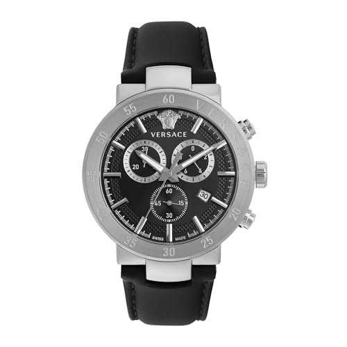 Montre Versace Homme VEPY00120, l'accessoire cuir idéal du bureau aux soirées