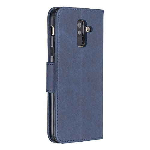Capa flip magnética ZOOMALL para Samsung Galaxy A6 Plus 2018, carteira fina, capa de livro com 1 pro