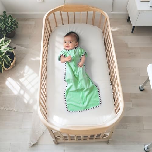 Image of Transition Swaddle, 2 Pack 100% Cotton Baby Sleep Sack | 2-Way Zipper Infant Arm Up Swaddle for Newborn Baby Boy Girl
