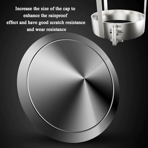 Chapeau de cheminée dessus conique couvercle d'évent pour toit circular gaine