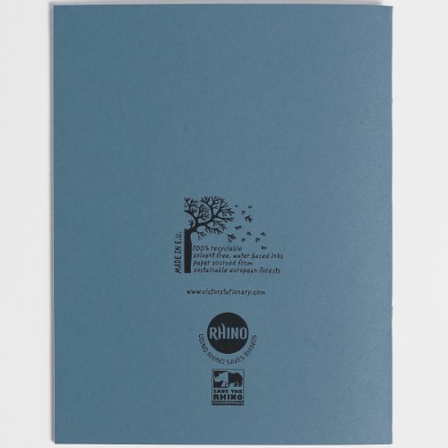 RHINO S7-Quaderno, 9 x 7, 80 pagine bianche