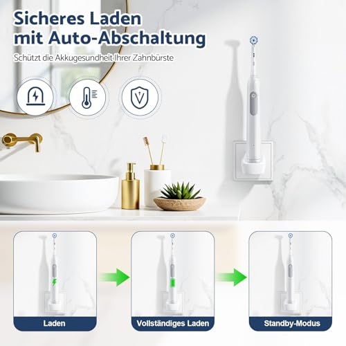 Ladestation Zahnbürste Ladegerät für Oral B Kabelloses Steckdose Adapter – Ansicht 3
