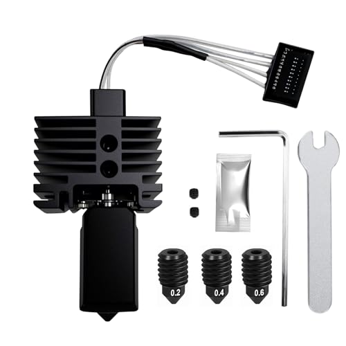 HIKUDIY Hotend Complete Kit for Bambu Labs P1P P1S 3D Printer,Full Assembly Hot End Print with Thermistor,Ceramic Heater