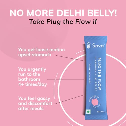 Plug The Flow - IBS D Relief, Prevent Diarrhea and Regulate Bowel Movements