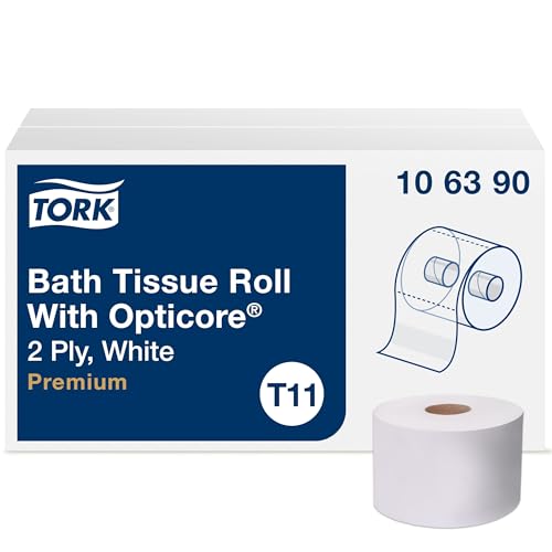 Tork OptiCore Mid-size Toilet Paper Roll White T11, 36 x 800 sheets, 106390 - image 1
