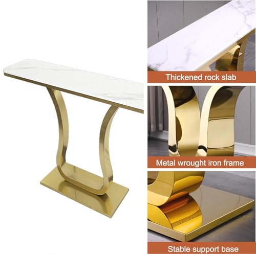 Mesa de consola para sofá moderna y alargada para pasillo o entrada de casa 6
