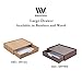 MobileVision Bamboo Drawer Large, Monitor Stand & Stackable Storage Solution for office products pens, pencils, scissors, notepads, business cards and more