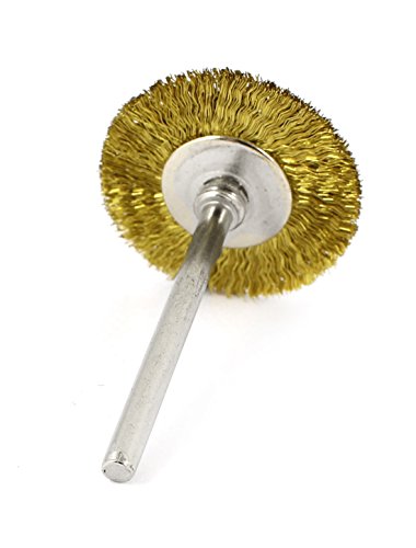 Aexit Metal 3Mm Grinders Shank Gold Tone Steel Wire Polishing Brush Wheel 3 Angle Grinders In 1 #TOP1